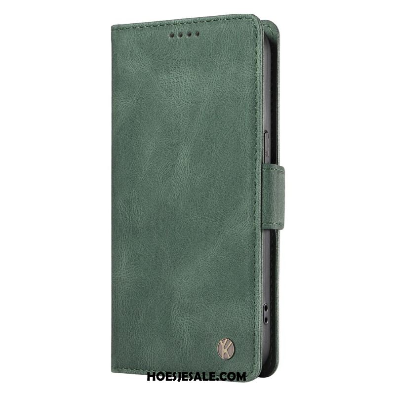 Leren Hoesje Xiaomi 15 Pro Yikatu Suède-effect Bescherming Hoesje
