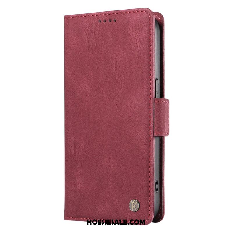 Leren Hoesje Xiaomi 15 Pro Yikatu Suède-effect Bescherming Hoesje