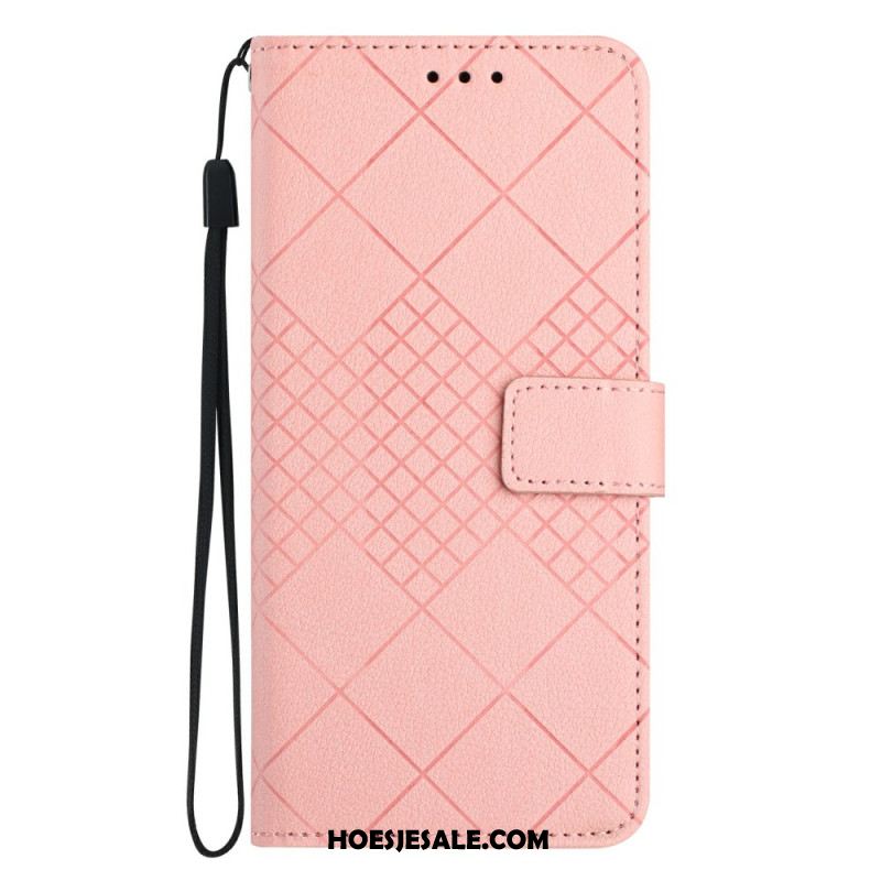 Leren Hoesje Xiaomi 15 Ultra Diamantpatroon