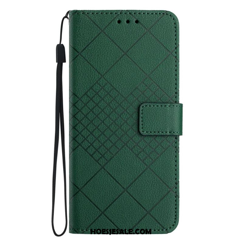 Leren Hoesje Xiaomi 15 Ultra Diamantpatroon