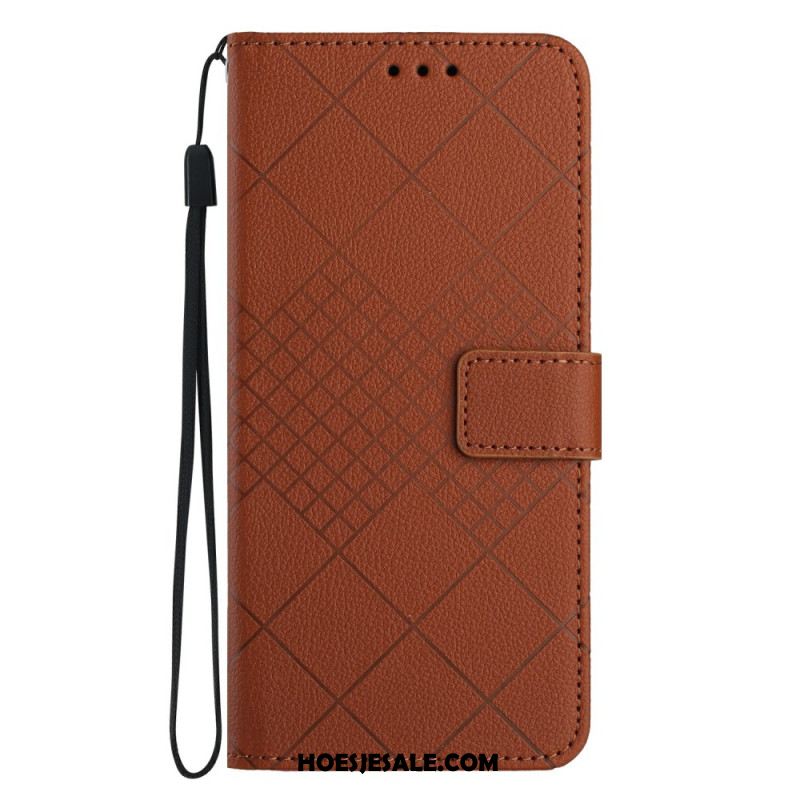 Leren Hoesje Xiaomi 15 Ultra Diamantpatroon