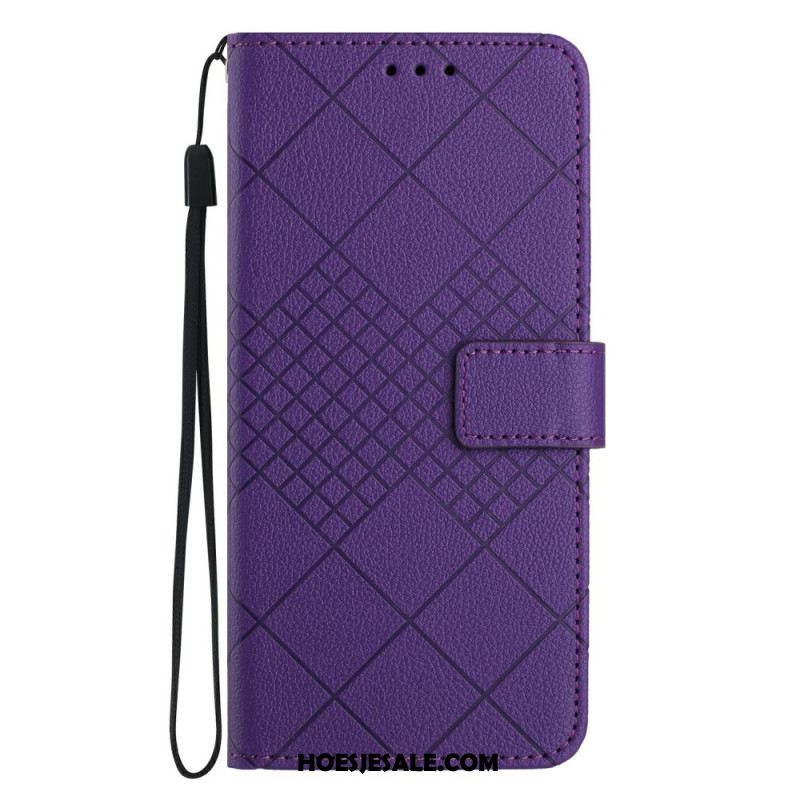Leren Hoesje Xiaomi 15 Ultra Diamantpatroon