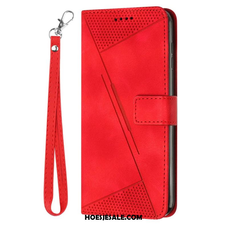 Leren Hoesje Xiaomi 15 Ultra Geometrische Lijnenband