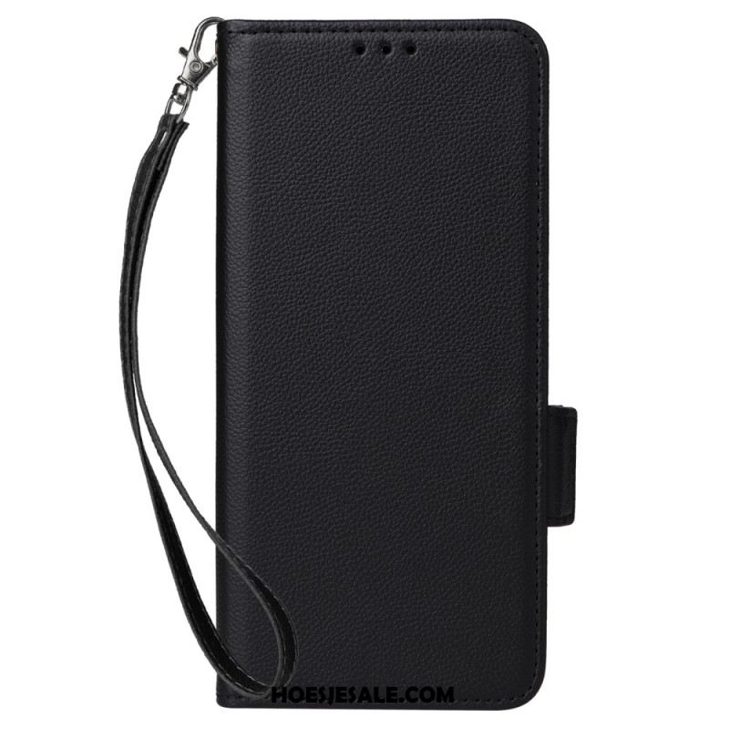 Leren Hoesje Xiaomi 15t Kunstleer Met Band Bescherming Hoesje