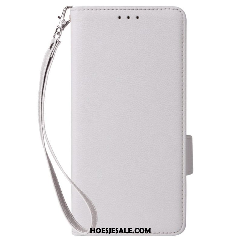 Leren Hoesje Xiaomi 15t Kunstleer Met Band Bescherming Hoesje