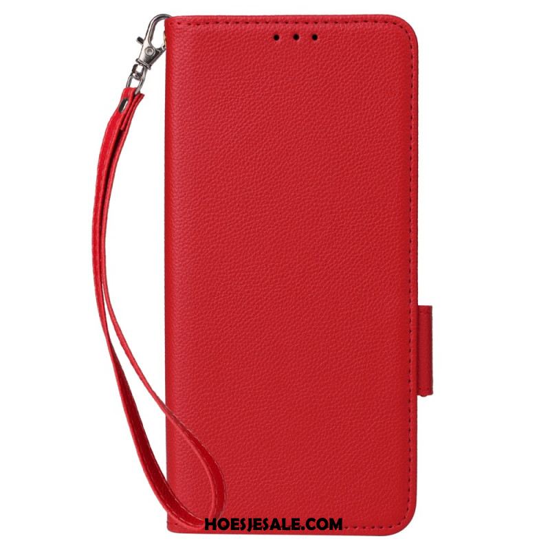 Leren Hoesje Xiaomi 15t Kunstleer Met Band Bescherming Hoesje