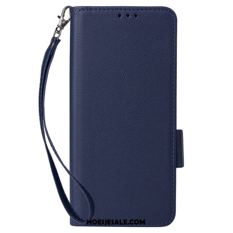 Leren Hoesje Xiaomi 15t Kunstleer Met Band Bescherming Hoesje