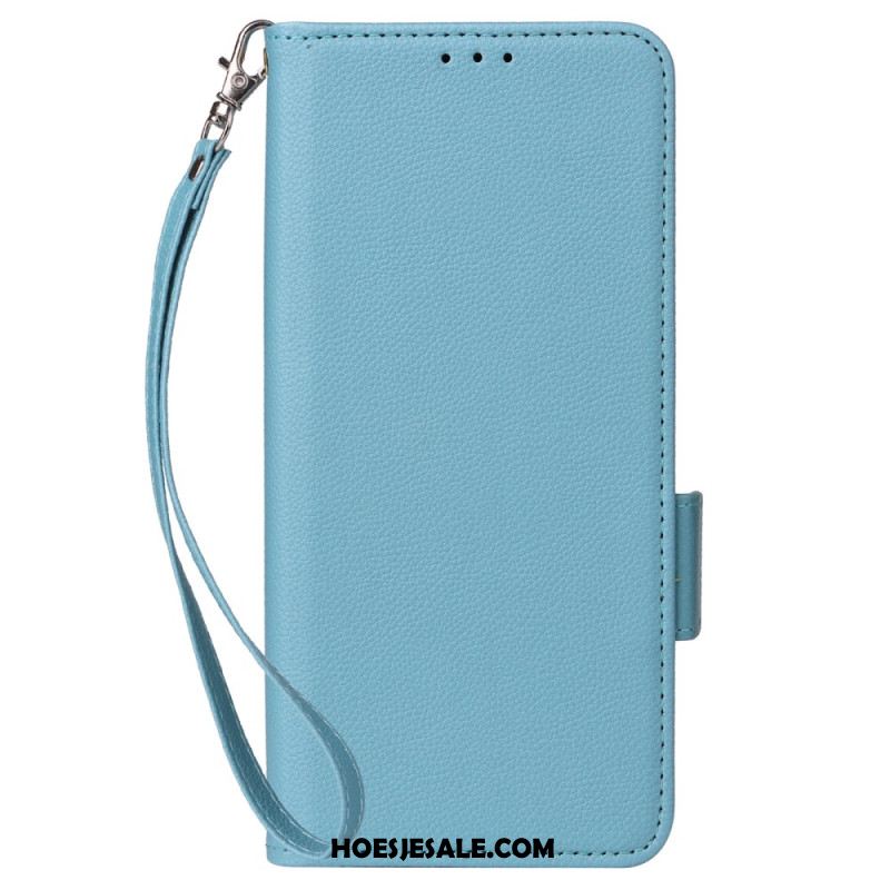 Leren Hoesje Xiaomi 15t Kunstleer Met Band Bescherming Hoesje