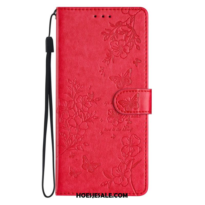 Leren Hoesje Xiaomi 15t Pro Bloemenpatroon Bescherming Hoesje