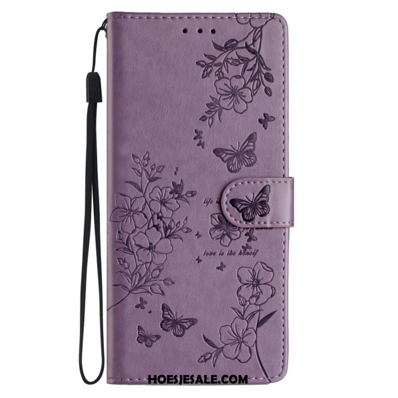 Leren Hoesje Xiaomi 15t Pro Bloemenpatroon Bescherming Hoesje