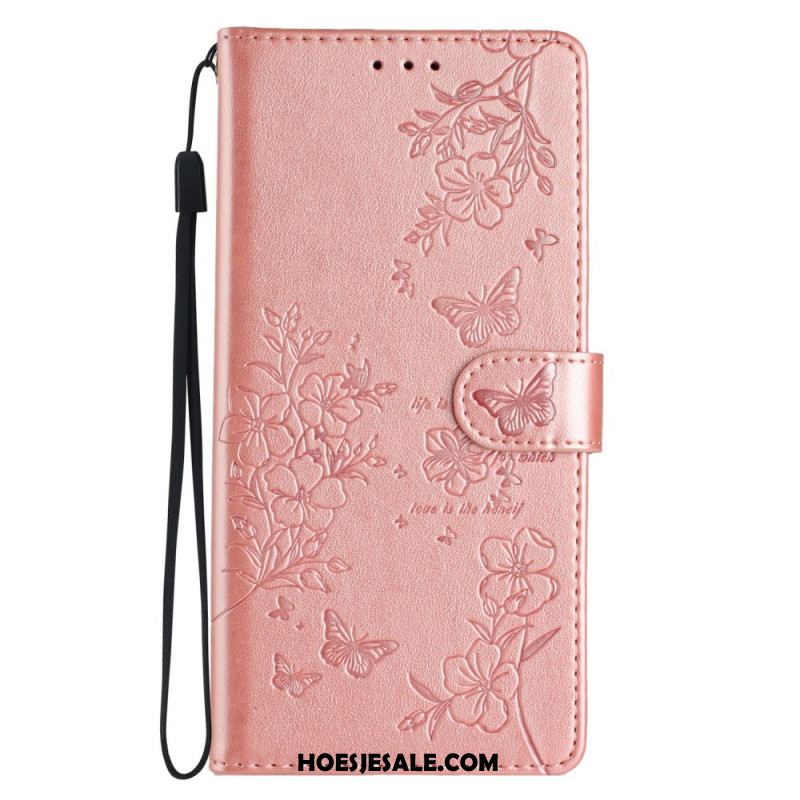 Leren Hoesje Xiaomi 15t Pro Bloemenpatroon Bescherming Hoesje