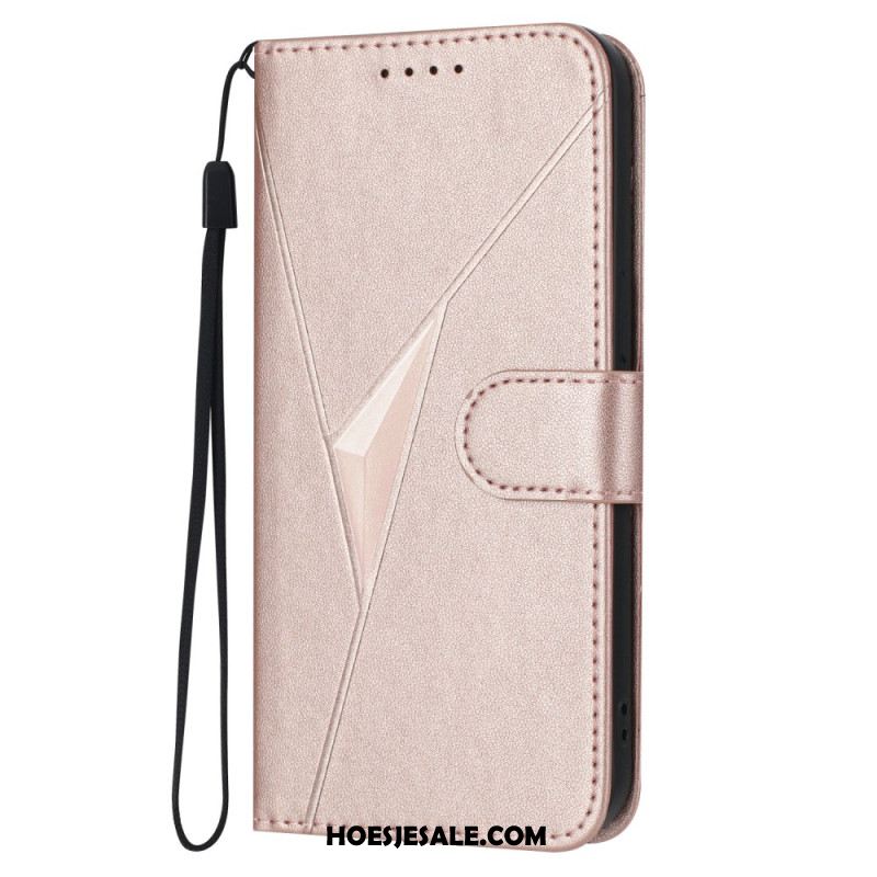 Leren Hoesje Xiaomi 15t Pro Driehoekspatroon