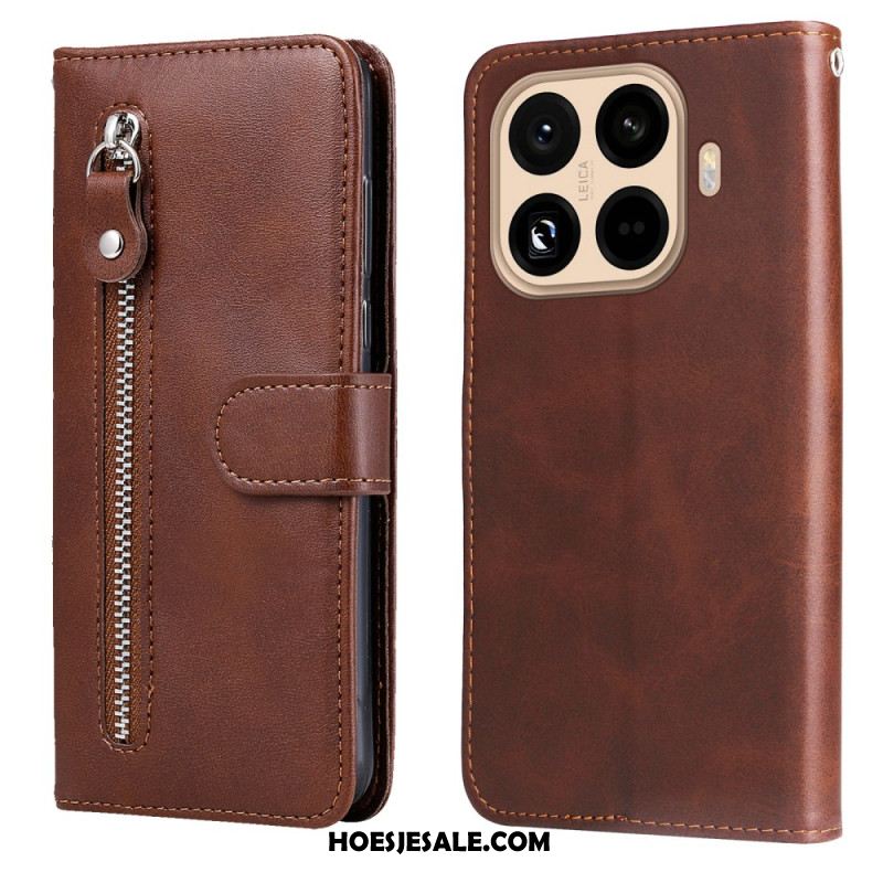 Leren Hoesje Xiaomi 15t Pro Etui Met Rits