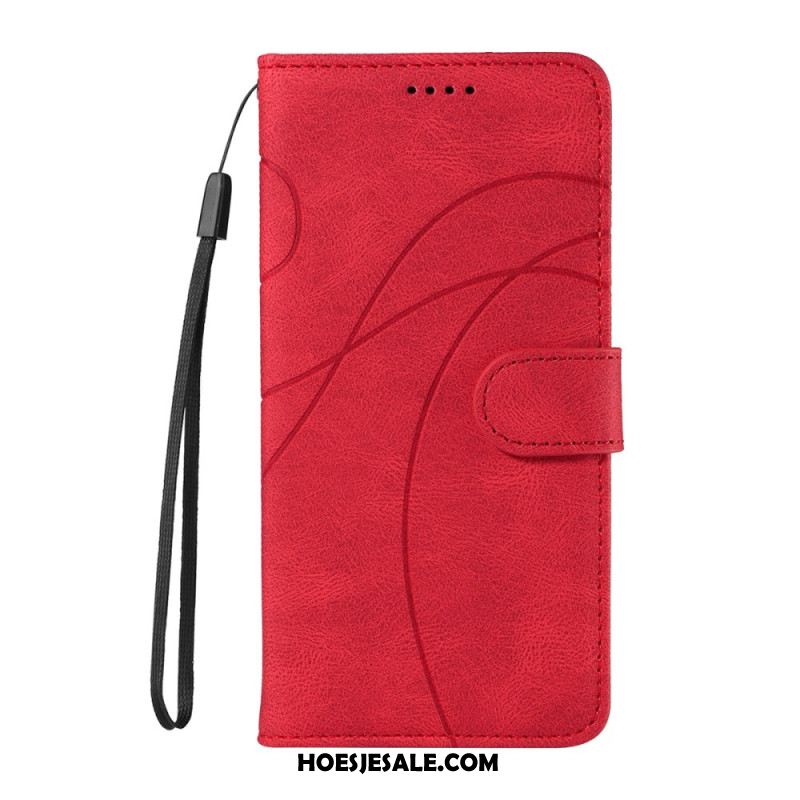 Leren Hoesje Xiaomi 15t Pro Golvend Bescherming Hoesje