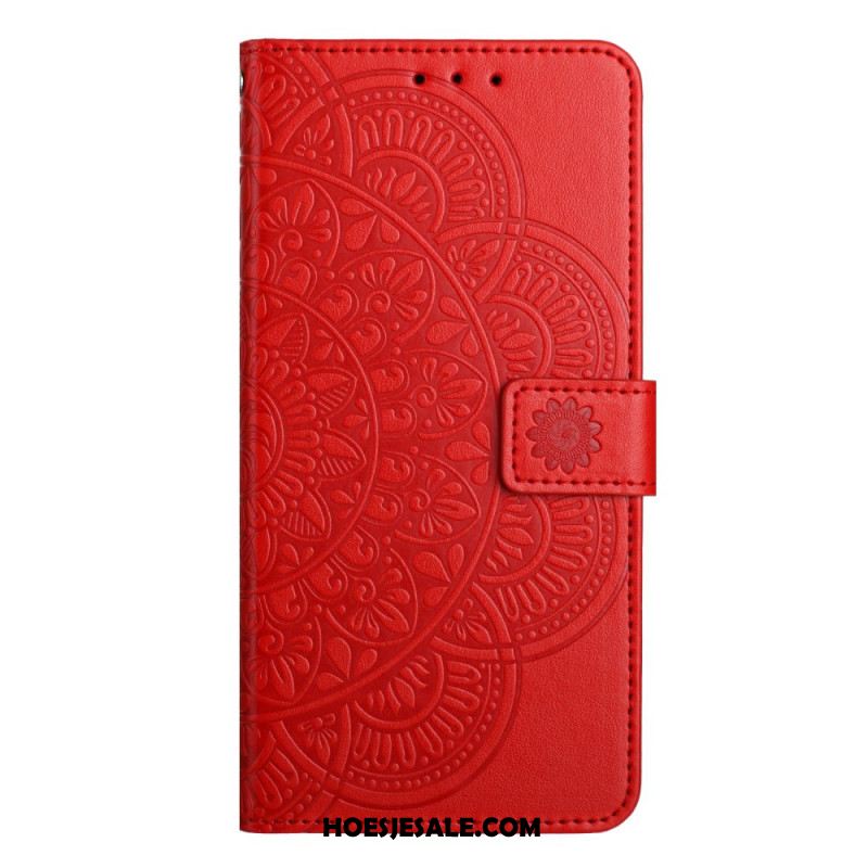 Leren Hoesje Xiaomi 17 Mandala-gravure Bescherming Hoesje
