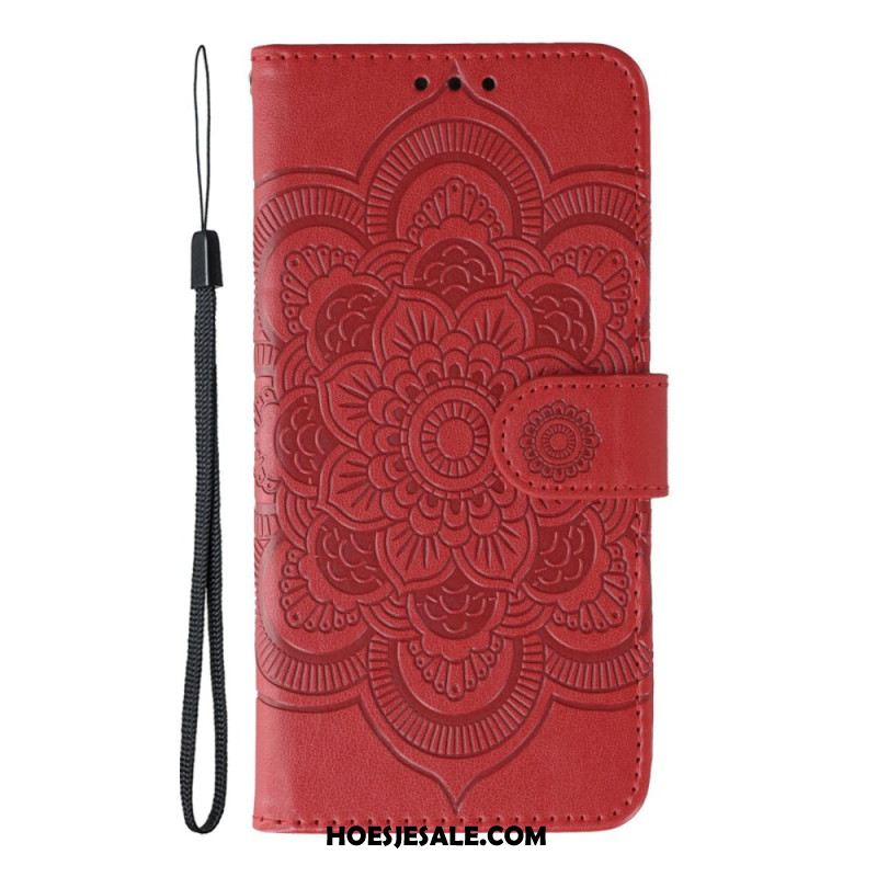 Leren Hoesje Xiaomi 17 Pro Bedrukte Mandala Bescherming Hoesje