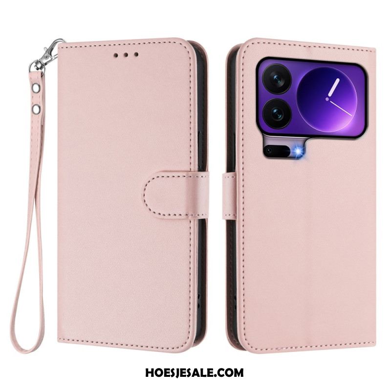 Leren Hoesje Xiaomi 17 Pro Effen Leerlook