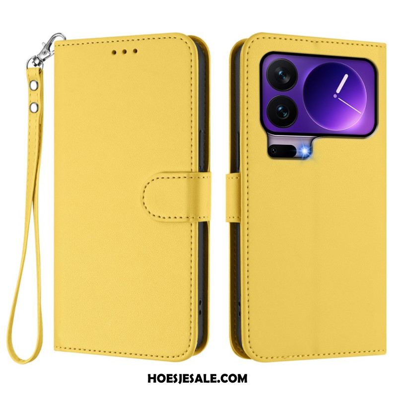 Leren Hoesje Xiaomi 17 Pro Effen Leerlook