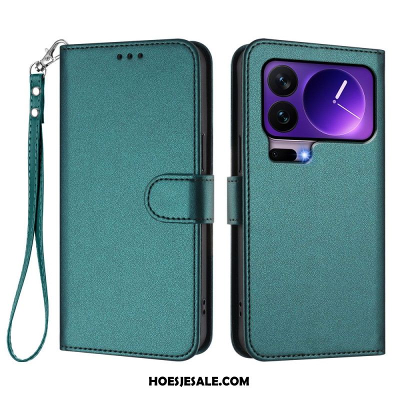 Leren Hoesje Xiaomi 17 Pro Effen Leerlook