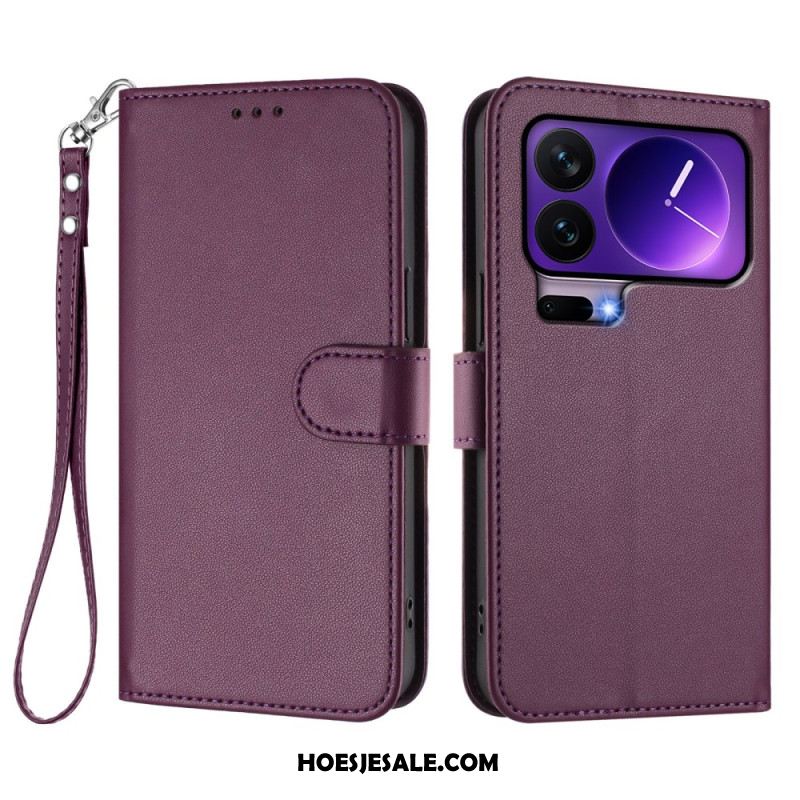 Leren Hoesje Xiaomi 17 Pro Effen Leerlook