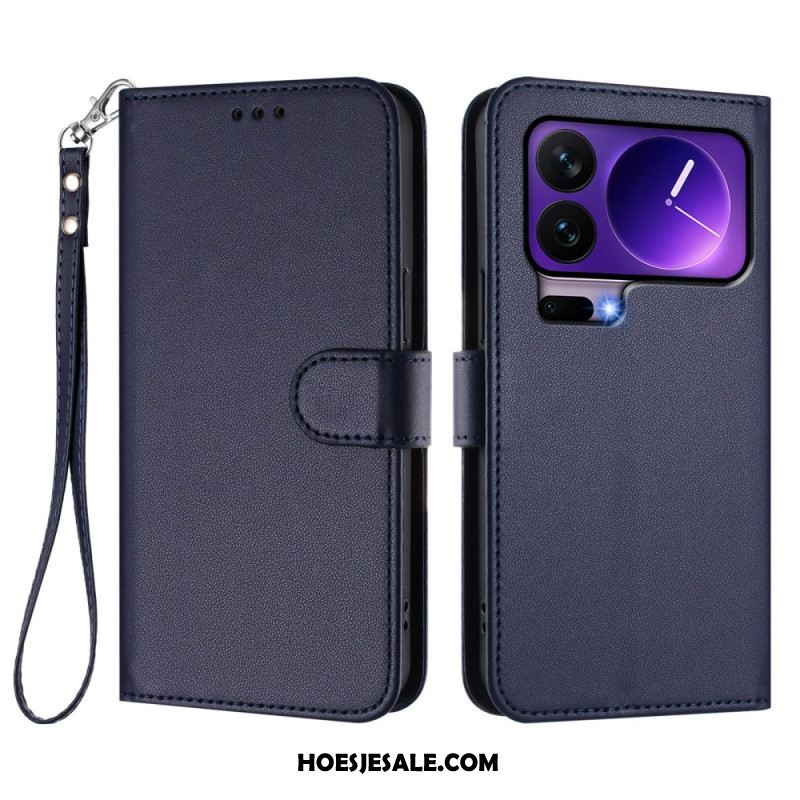 Leren Hoesje Xiaomi 17 Pro Effen Leerlook