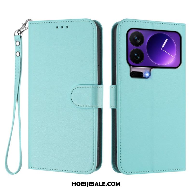 Leren Hoesje Xiaomi 17 Pro Effen Leerlook