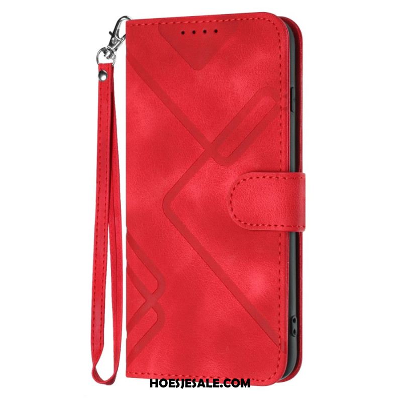 Leren Hoesje Xiaomi 17 Pro Geometrische Patronen Bescherming Hoesje