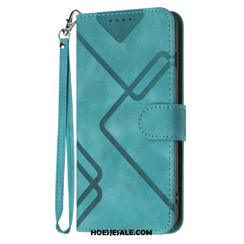 Leren Hoesje Xiaomi 17 Pro Geometrische Patronen Bescherming Hoesje