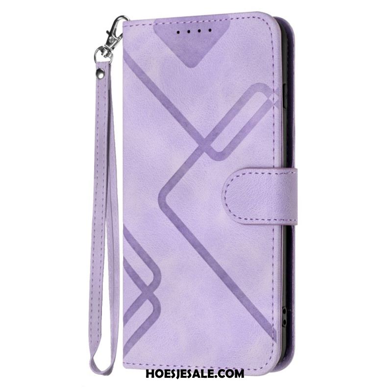 Leren Hoesje Xiaomi 17 Pro Geometrische Patronen Bescherming Hoesje