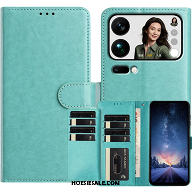 Leren Hoesje Xiaomi 17 Pro Max 8 Kaarthouders Bescherming Hoesje