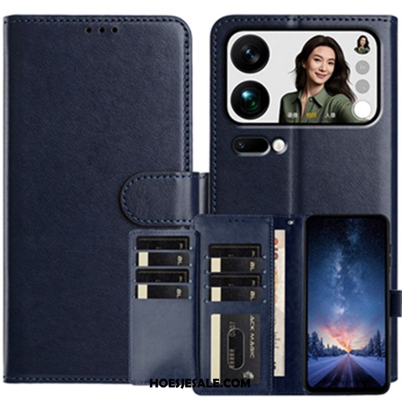 Leren Hoesje Xiaomi 17 Pro Max 8 Kaarthouders Bescherming Hoesje