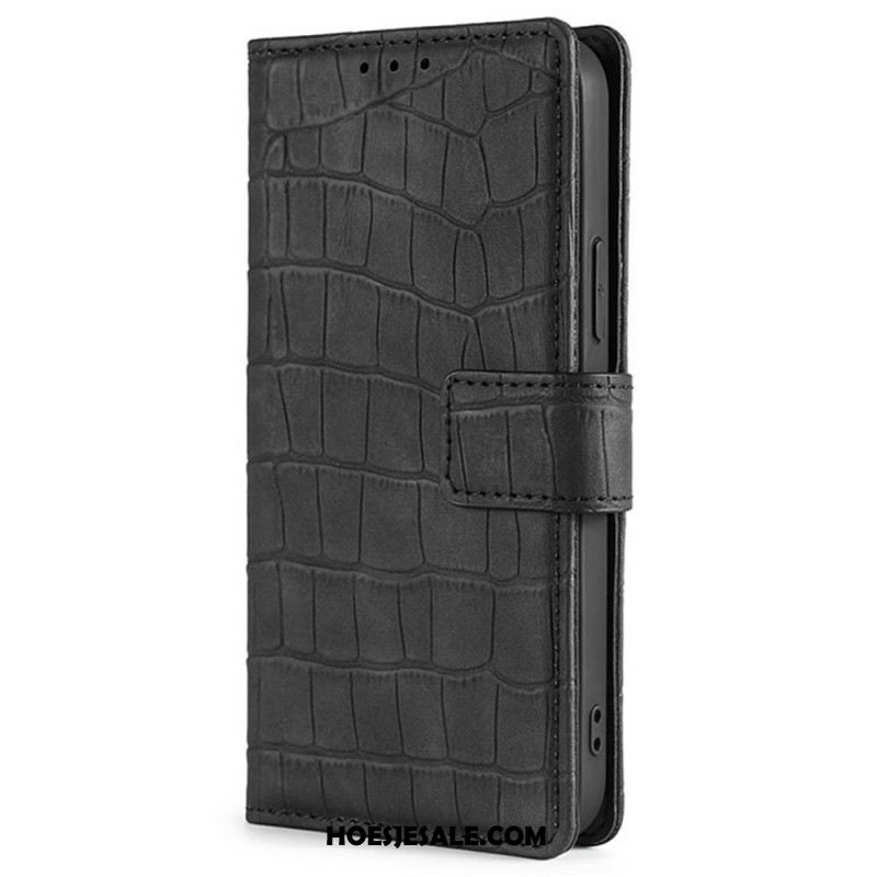 Leren Hoesje Xiaomi 17 Pro Max Krokodillenleerstructuur Bescherming Hoesje