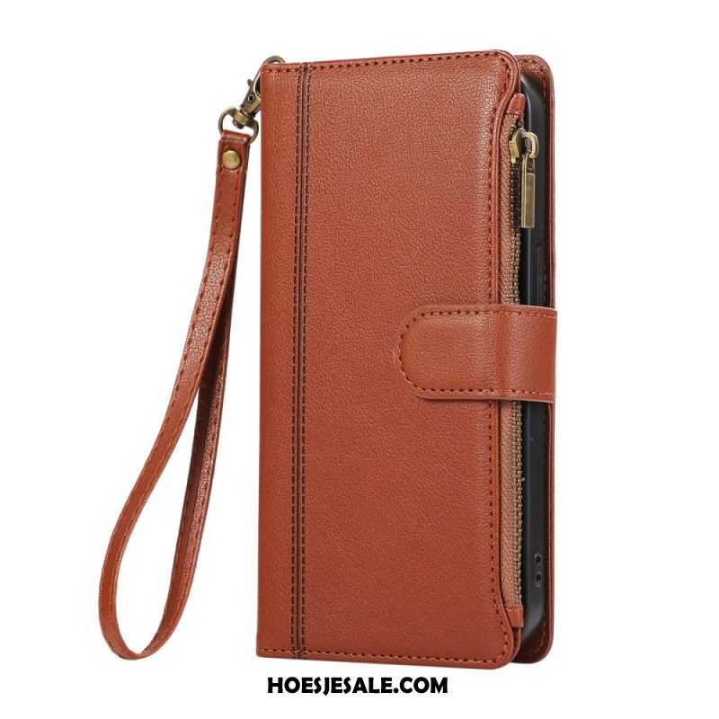 Leren Hoesje Xiaomi 17 Pro Portemonnee Met Riem