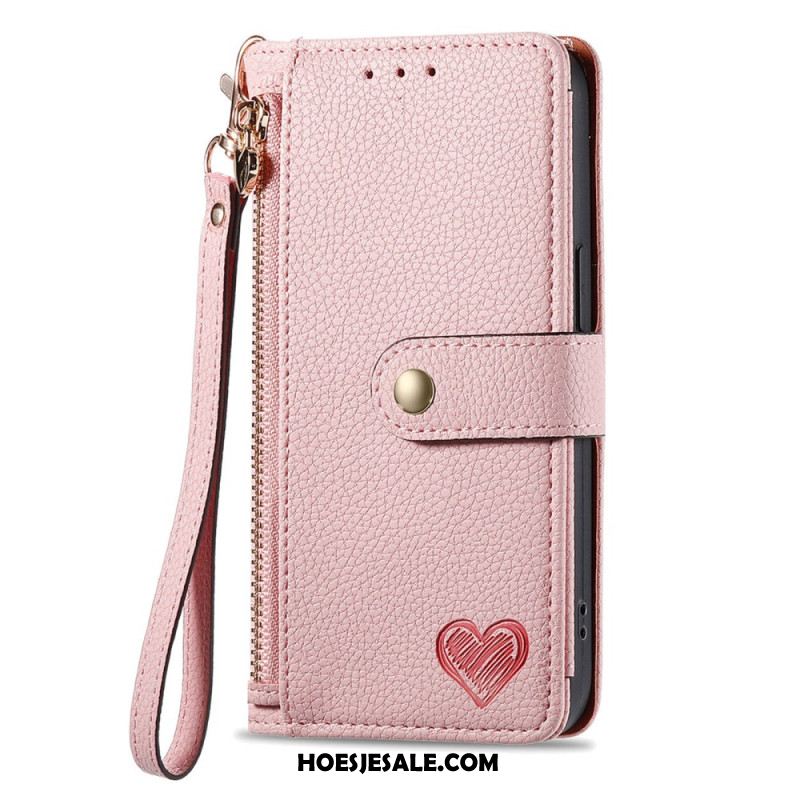 Leren Hoesje Xiaomi 17 Pro Rfid-blokkerend Hartontwerp