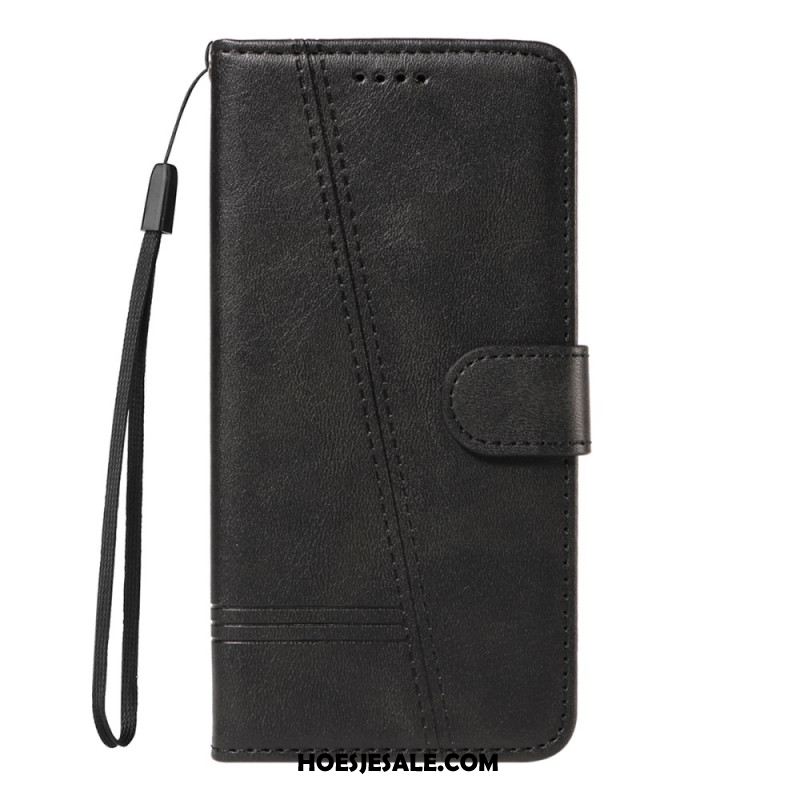 Leren Hoesje Xiaomi 17 Pro T-lijnen Bescherming Hoesje