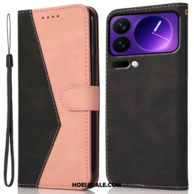 Leren Hoesje Xiaomi 17 Pro Tweekleurig