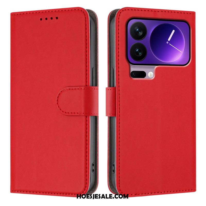 Leren Hoesje Xiaomi 17 Pro Verstelbare Standaard Bescherming Hoesje