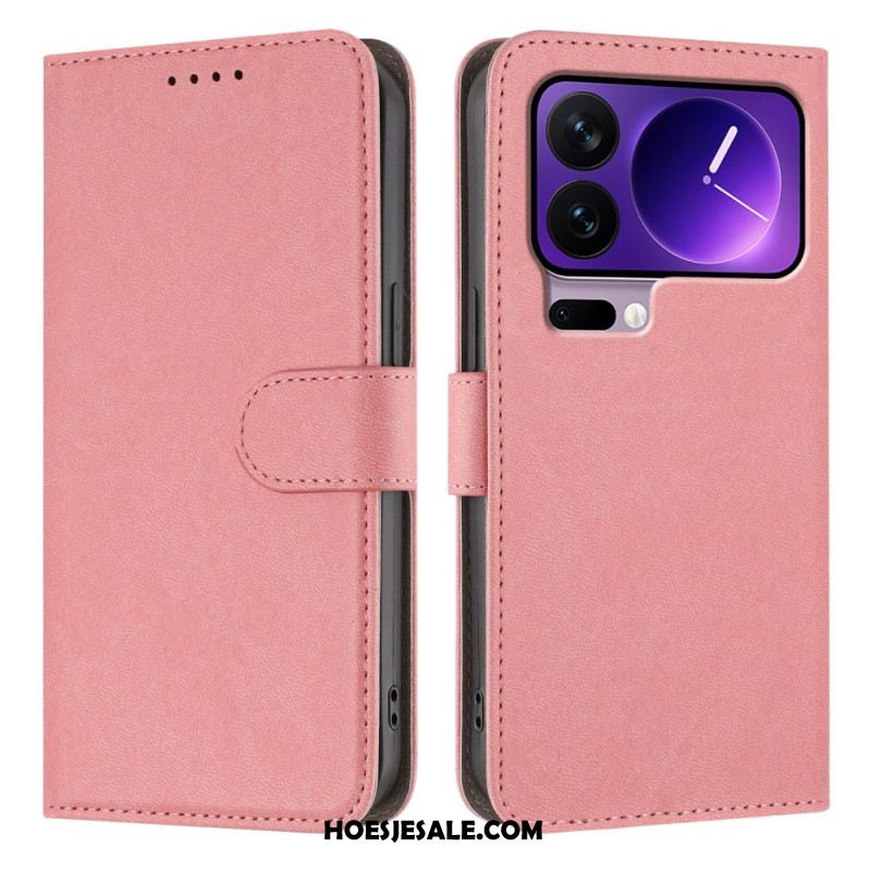 Leren Hoesje Xiaomi 17 Pro Verstelbare Standaard Bescherming Hoesje