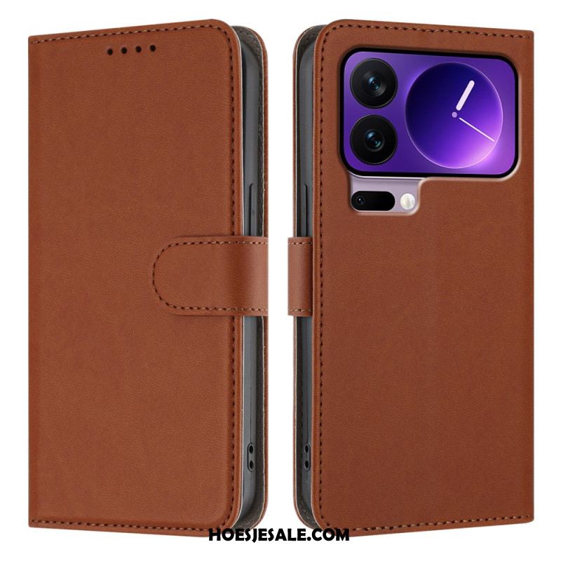 Leren Hoesje Xiaomi 17 Pro Verstelbare Standaard Bescherming Hoesje