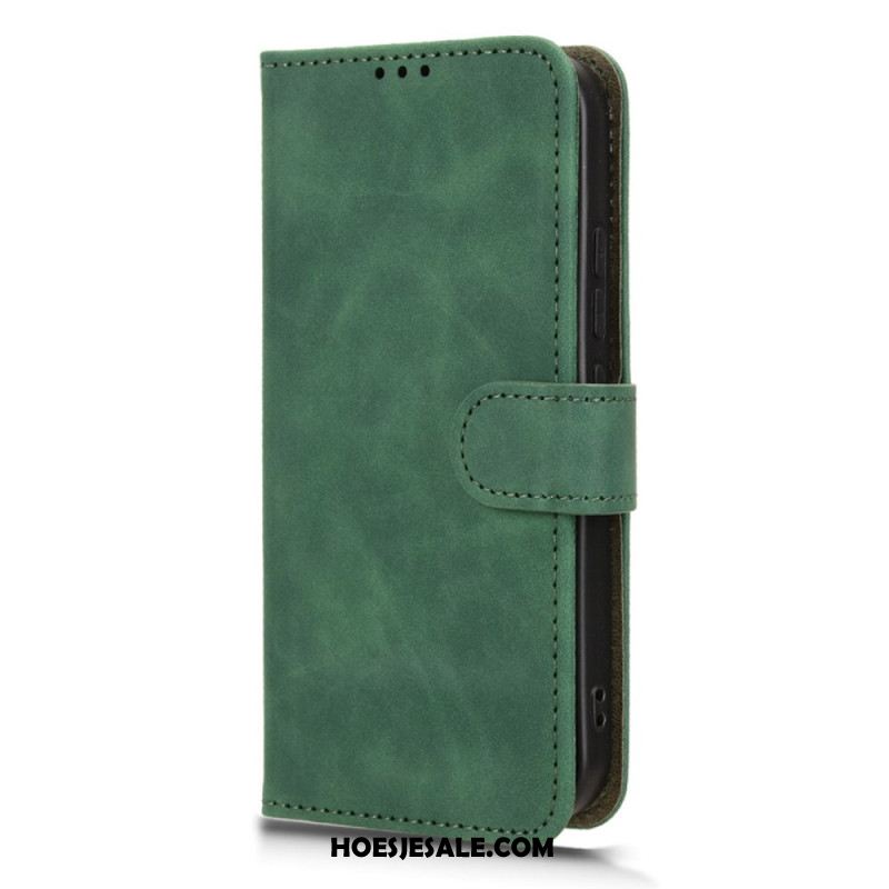 Leren Hoesje Xiaomi 17 Suède-effect Bescherming Hoesje