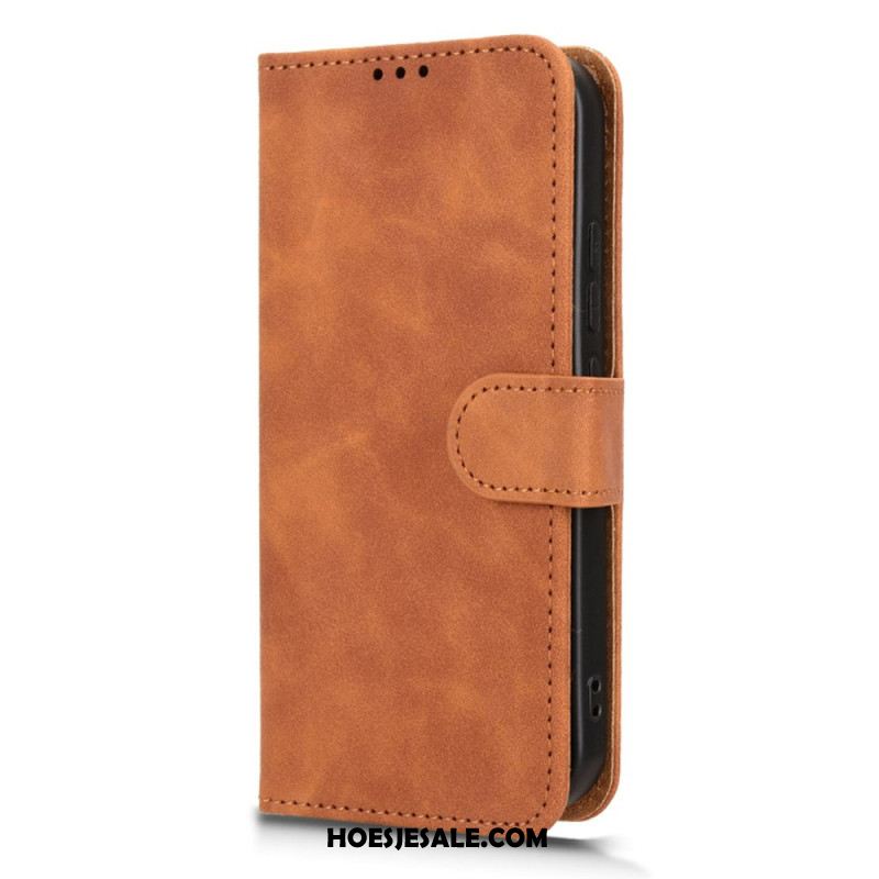 Leren Hoesje Xiaomi 17 Suède-effect Bescherming Hoesje