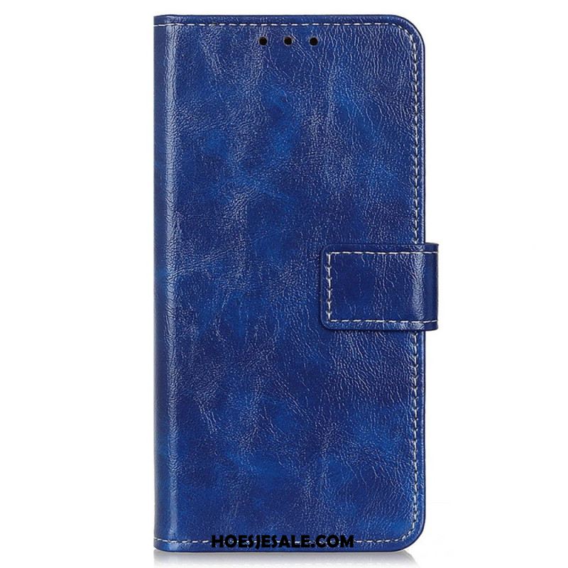 Leren Hoesje Xiaomi Redmi Note 13 4g Glanzend Kunstleer Bescherming Hoesje