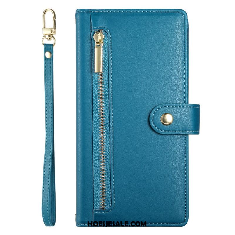Leren Hoesje Xiaomi Redmi Note 14 4g Portemonnee En Bandjes Bescherming Hoesje