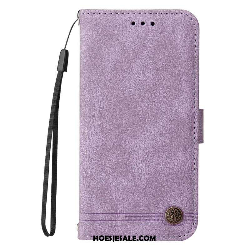 Leren Hoesje Xiaomi Redmi Note 14 4g Retro-effect