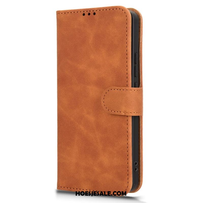 Leren Hoesje Xiaomi Redmi Note 14 4g Suède-stijl