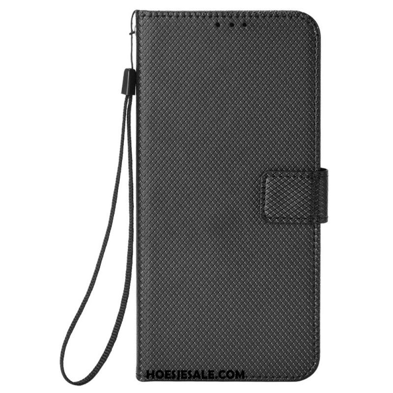 Leren Hoesje Xiaomi Redmi Note 14 5g Diamanttextuur