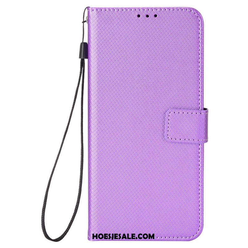 Leren Hoesje Xiaomi Redmi Note 14 5g Diamanttextuur