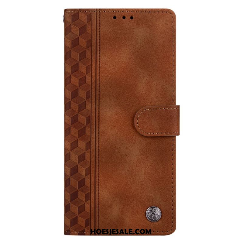 Leren Hoesje Xiaomi Redmi Note 14 5g Frieze En Klinknagels