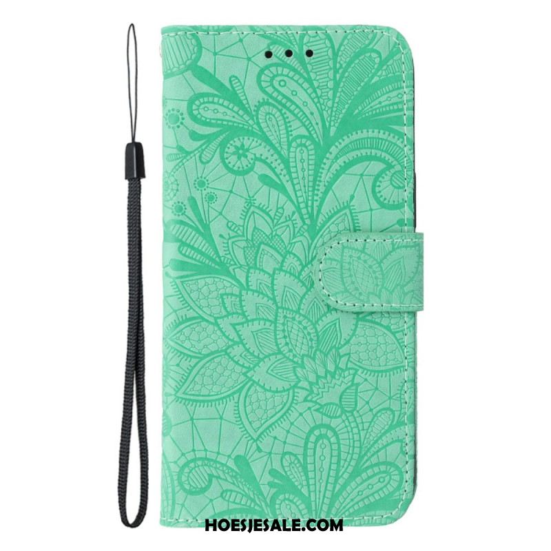 Leren Hoesje Xiaomi Redmi Note 14 5g Kanten Mandala Bescherming Hoesje