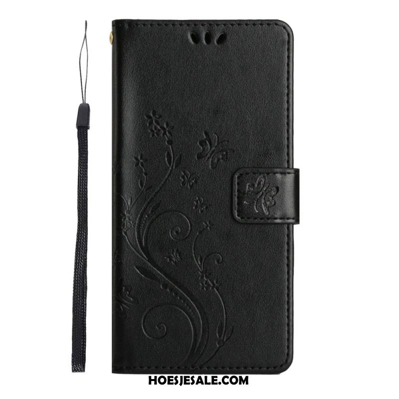 Leren Hoesje Xiaomi Redmi Note 14 Pro 4g Bloemetjes